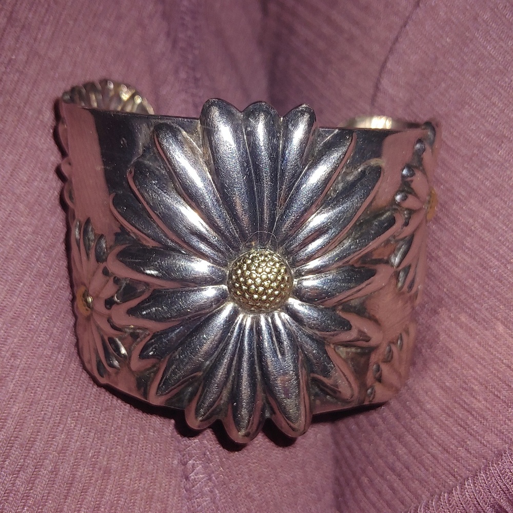 Sterling silver cuff bracelet